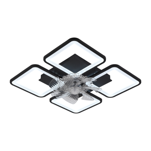 Стельовий світильник-вентилятор YZD5007-Fan (Чорний)
