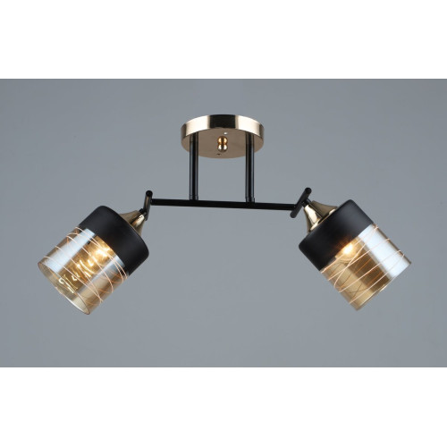 Люстра стельова Sirius B A4128/2 BK+FGD