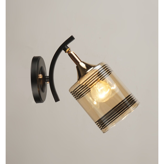 Бра настінне Sirius B N4382/1W BK+FGD