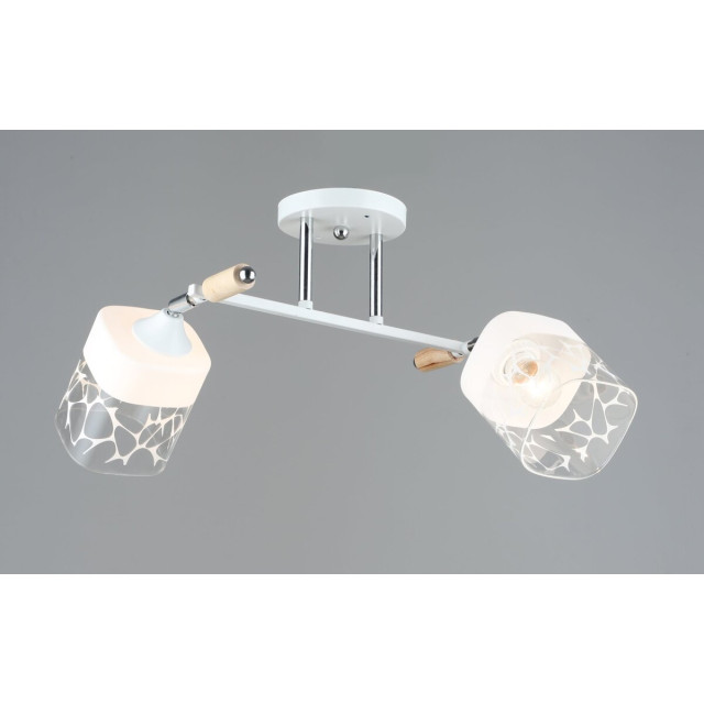 Люстра стельова Sirius B A4118/2 WT+CH з поворотнім механізмом