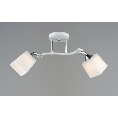 Люстра стельова Sirius B N6107/2 WT+CR з поворотнім механізмом