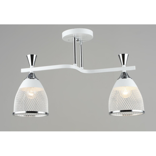 Люстра стельова металева Sirius B N6218/2 WT+CH