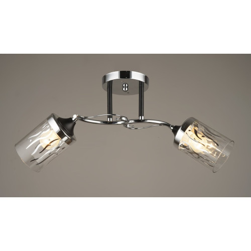 Люстра стельова Sirius B C1412/2 BK+CH