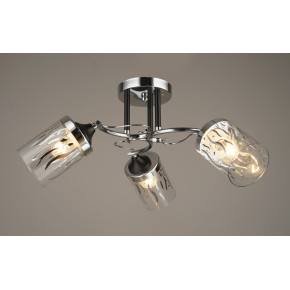 Люстра стельова Sirius B C1412/3 BK+CH