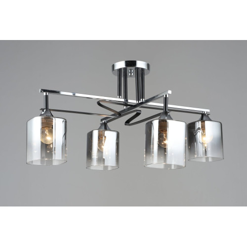 Люстра стельова Sirius B A4057/4 CH+BK