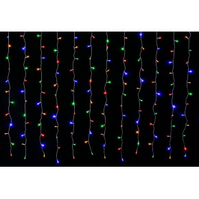 Гірлянда-штора LED VALESO 144 RGB 3х2 м 8 режимів Прозорий провід LKS5053