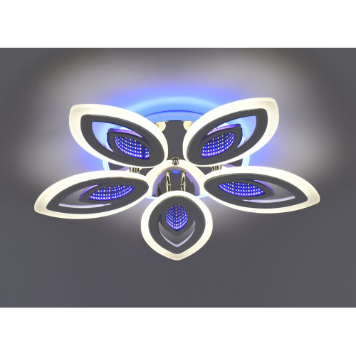 Люстра стельова VALESO 55525/5 біла + хром, LED