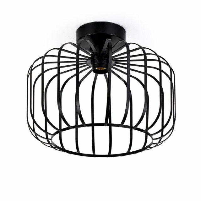 Стельова люстра VALESO CD051-1, 1 плафон, метал, чорний, E27, 60W фото Стельова люстра VALESO CD051-1, 1 плафон, метал, чорний, E27, 60W