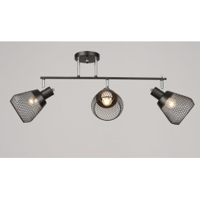 Люстра стельова VALESO K2357/3 чорний+хром