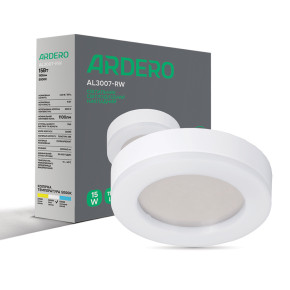 Світлодіодний накладний світильник Ardero AL3007-RW 15Вт 5000K білий