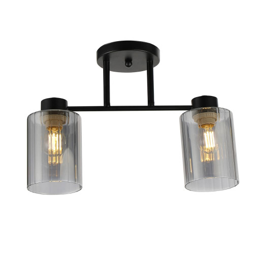 Люстра на 2 графітових плафони Ardero BL1320-1 OSTIN