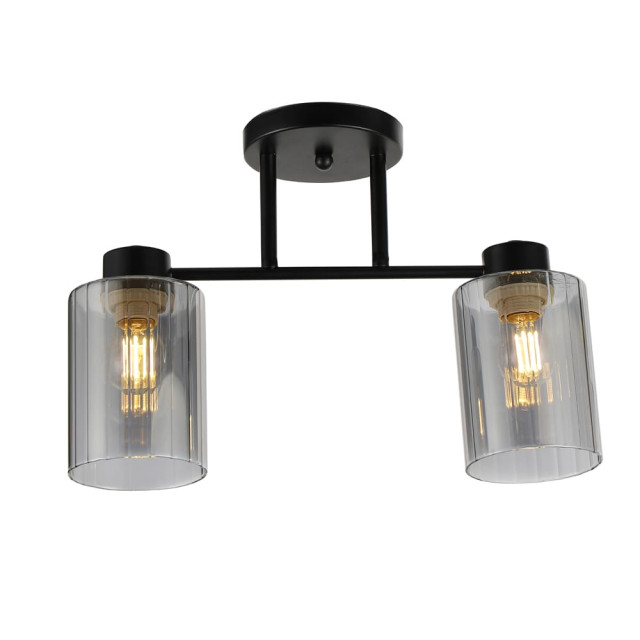 Люстра на 2 графітових плафони Ardero BL1320-1 OSTIN