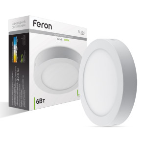 Світлодіодний накладний світильник Feron AL504 6Вт 4000K білий