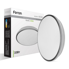 Світлодіодний накладний світильник Feron AL554 33Вт 4000K білий