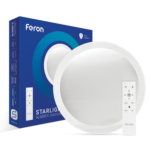 Світлодіодній накладний світильник Feron AL5000-S STARLIGHT 60Вт з RGB