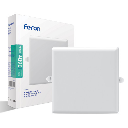 Світлодіодний вбудований світильник Feron AL706 36Вт 4000K білий