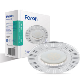 Вбудований світильник Feron GS-M393 під лампу срібло